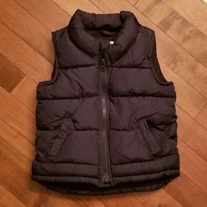 Old navy frost free zip up vest WARM! size 18-24m